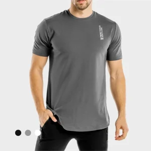 ست ورزشی مردانه تیشرت و شلوارک والیبالی پوما طرح دار خاکستری